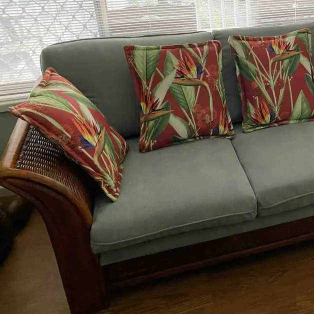 Grey upholstered lounge completed by BT Upholsters
